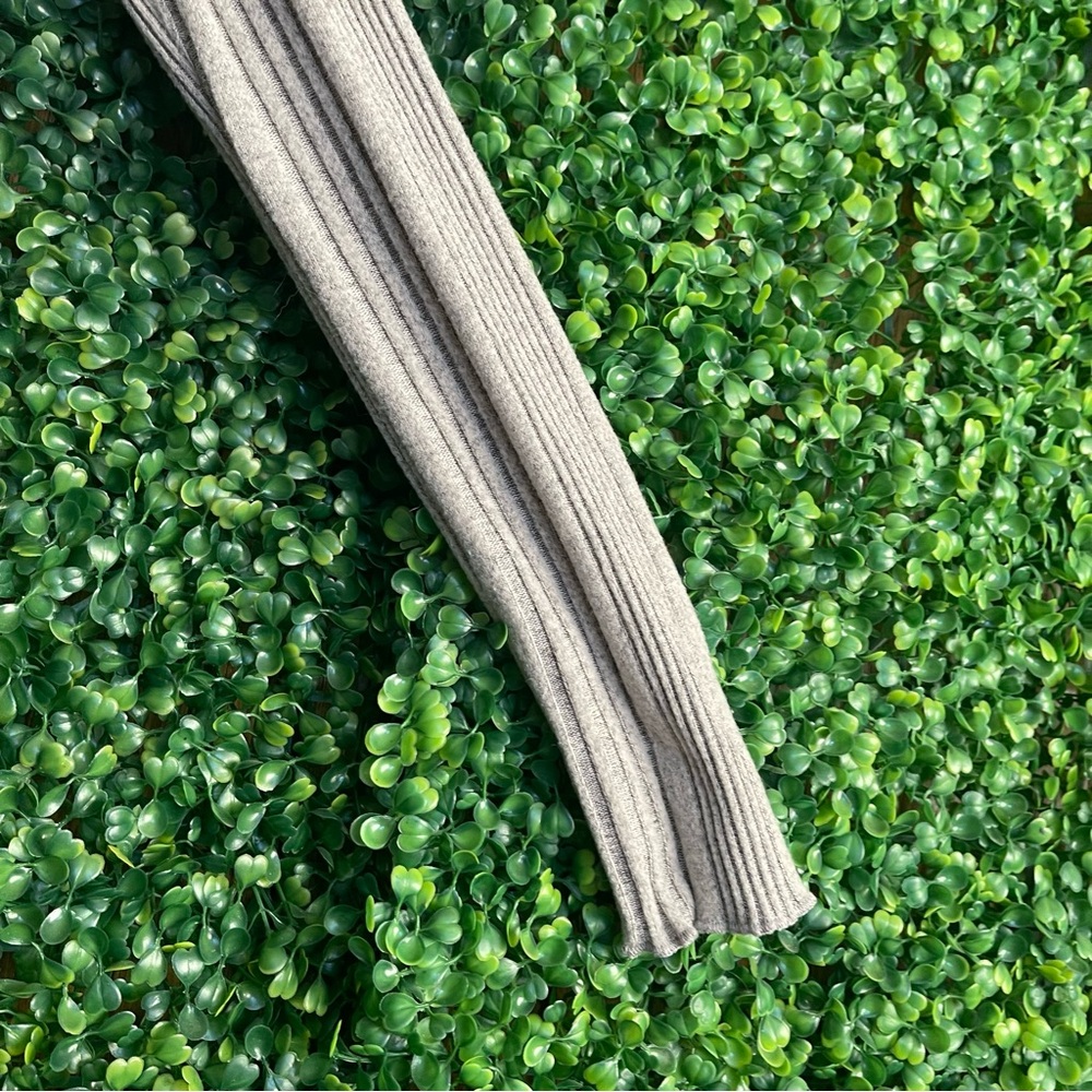 Mind Code Light Gray Ribbed Sweater - Picture 5 of 5